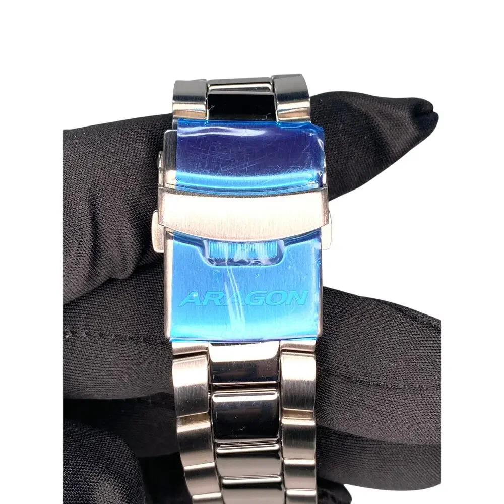 Aragon Divemaster GMT NH34 Automatic Watch Black Dial 40mm WR Travel Utility IOB